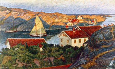 Trh v pobřežním místě od Karl Fredrick Nordstrom